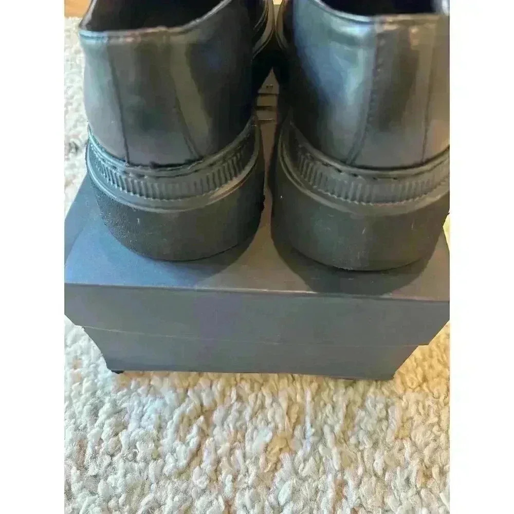 8 By Yoox Black Lace-Up Shoes Italian Size 45 - Step Up in Style - Picture 7 of 10